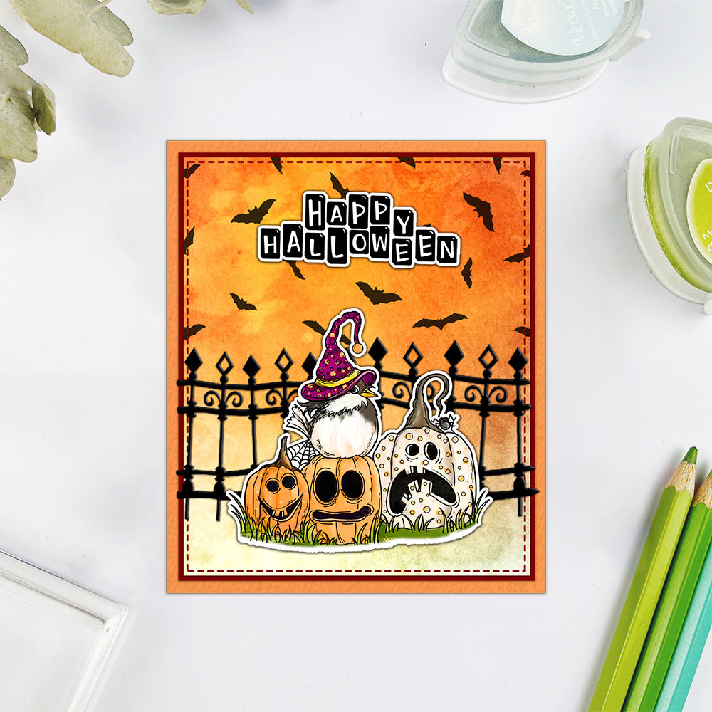 Halloween Elements Dies & Stamps Set