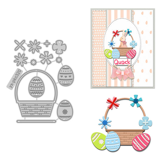 Easter Eggs and Baskets Metal Cutting Dies