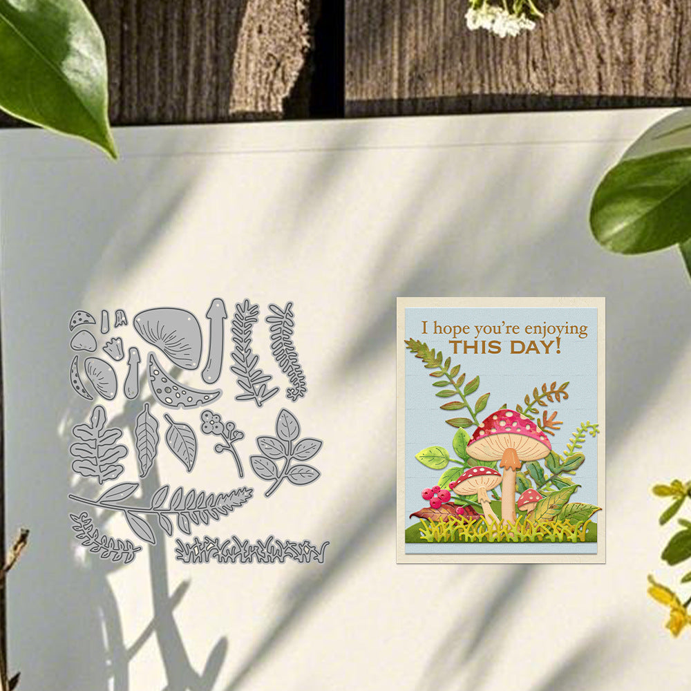 Mushrooms and Leaves Metal Cutting Dies