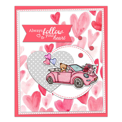 Valentine's Day Car Clear Stamps