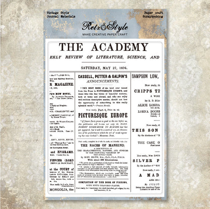 Vintage Background DIY Scrapbook Clear Stamps