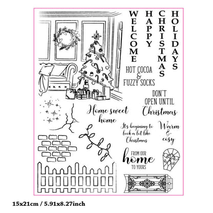 Christmas Decorations Clear Stamps