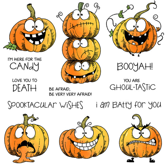 Halloween Pumpkin Dies & Stamps Set