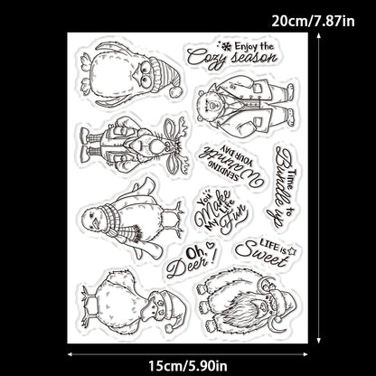 Christmas Animals Dies & Stamps Set