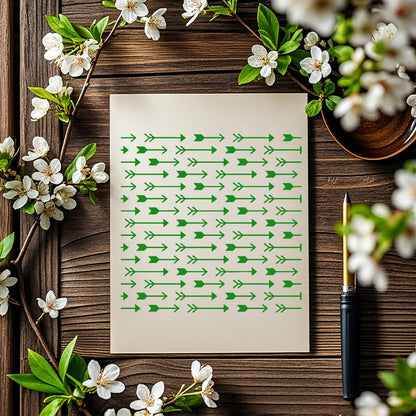 Arrow Pattern DIY Painting Hollow Stencil