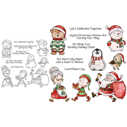 Santa Claus Snowman Dies & Stamps Set