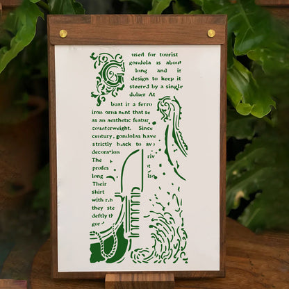 Wave Pattern DIY Painting Hollow Stencil