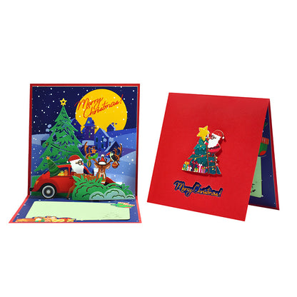 3D Creative Christmas Series Pop-Up Greeting Card