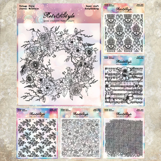 Various Patterns DIY Scrapbook Clear Stamps