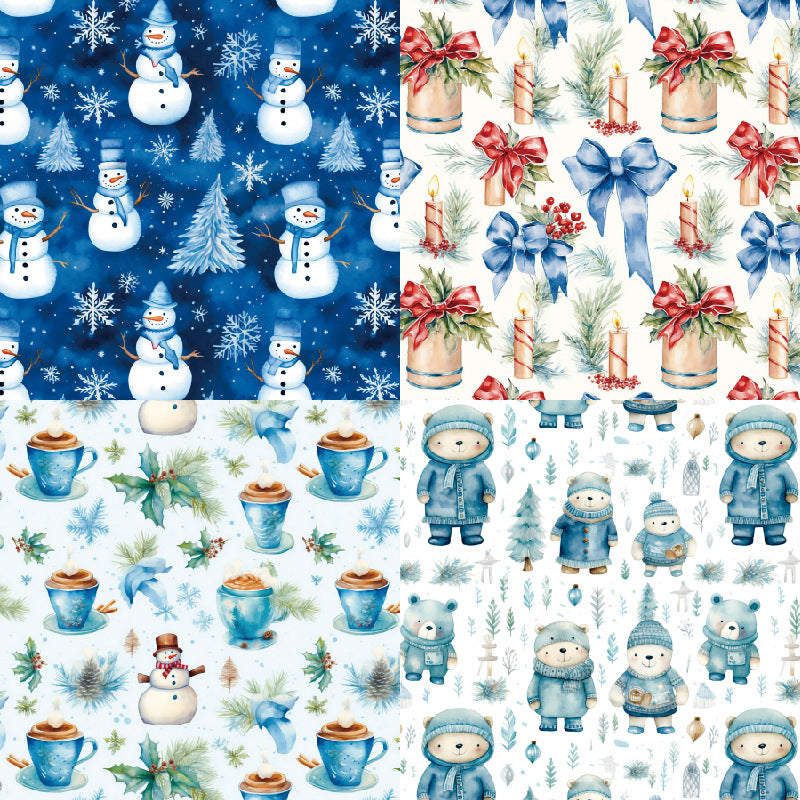 24PCS 6" Let It Snow Scrapbook Paper & Cardstock