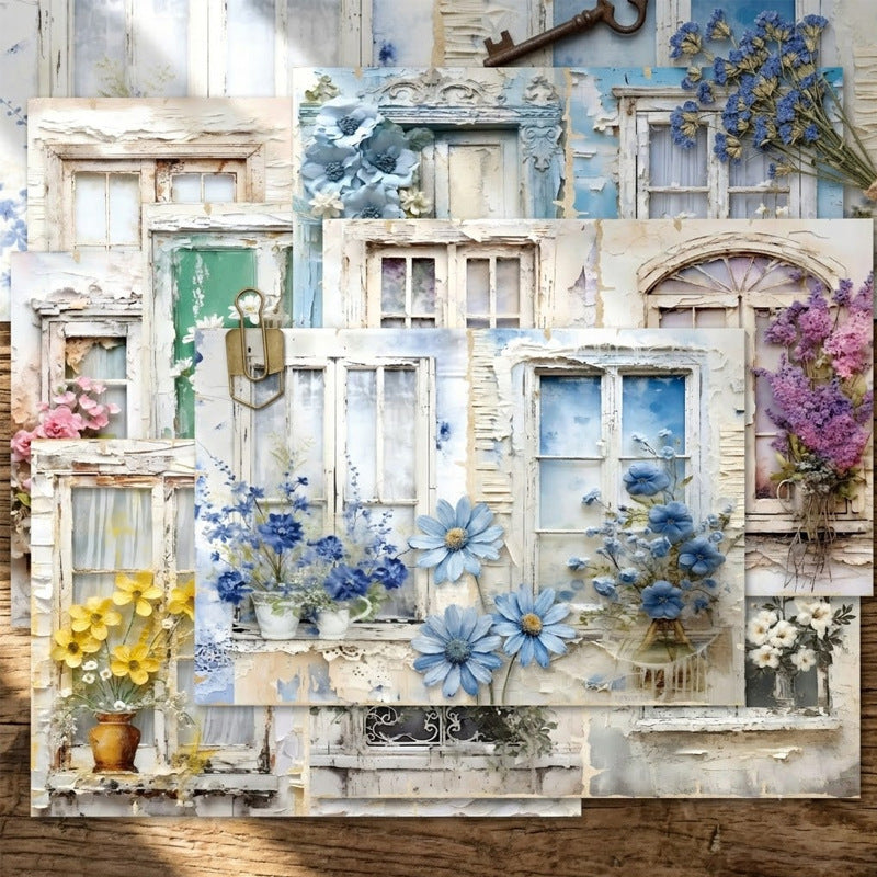 A5 Floral Windows Journal Scrapbook Paper
