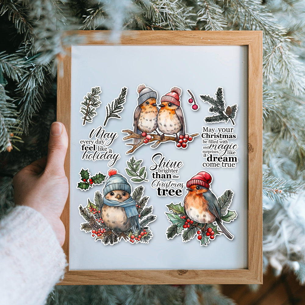 Christmas Birds Clear Stamps