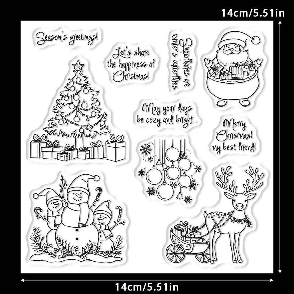 Christmas Theme Dies & Stamps Set