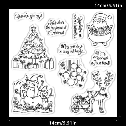 Christmas Theme Dies & Stamps Set