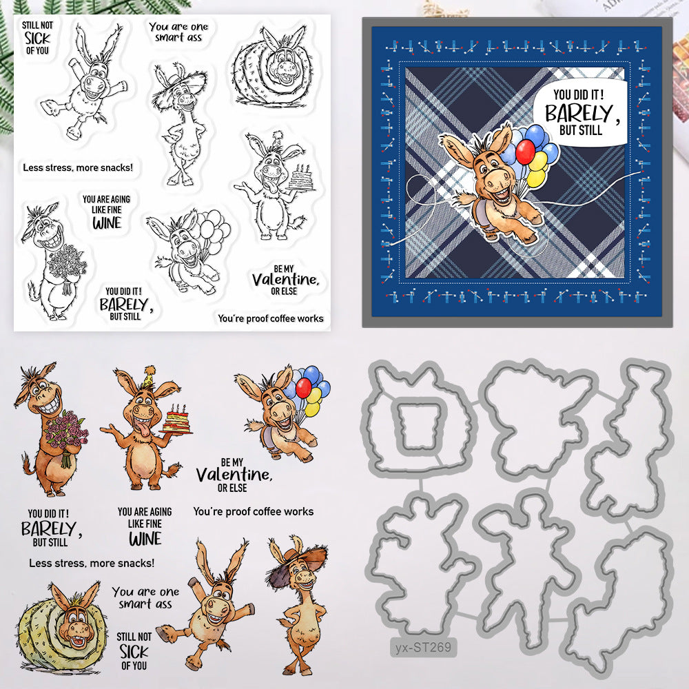 Cute Donkey Dies & Stamps Set