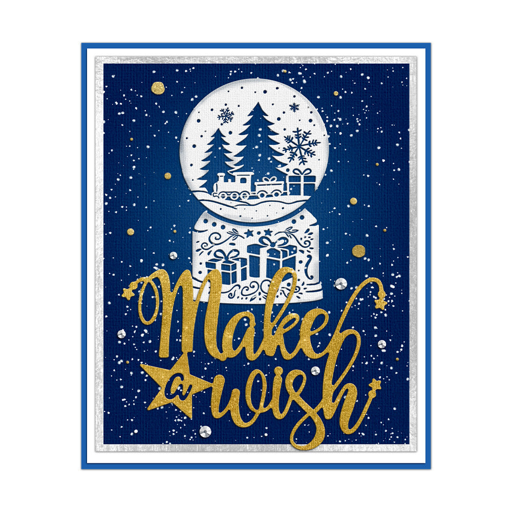 "Make Wish" Words Metal Cutting Dies