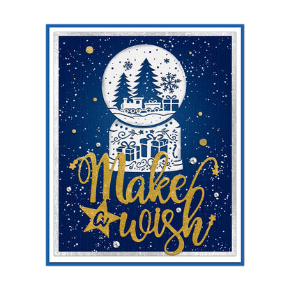 "Make Wish" Words Metal Cutting Dies