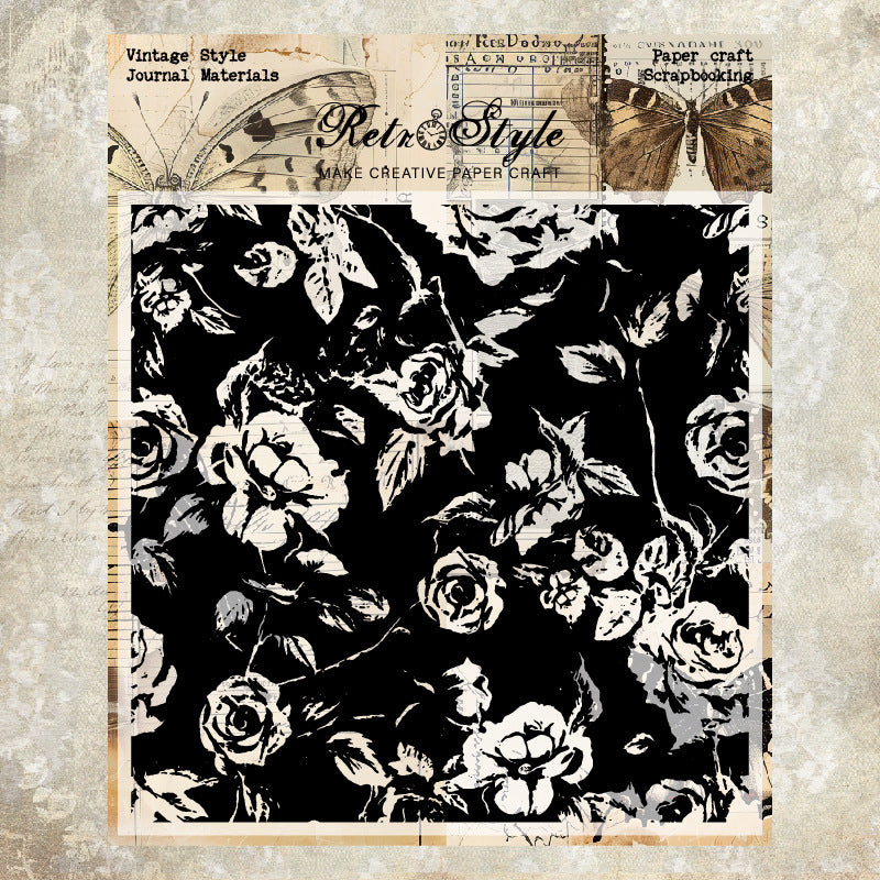 Vintage Style DIY Scrapbook Clear Stamps