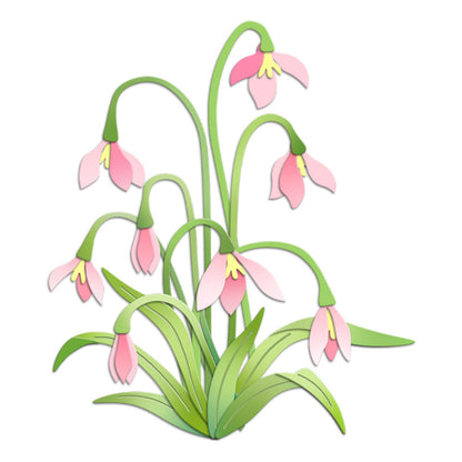 Beautiful Snowdrop Metal Cutting Dies