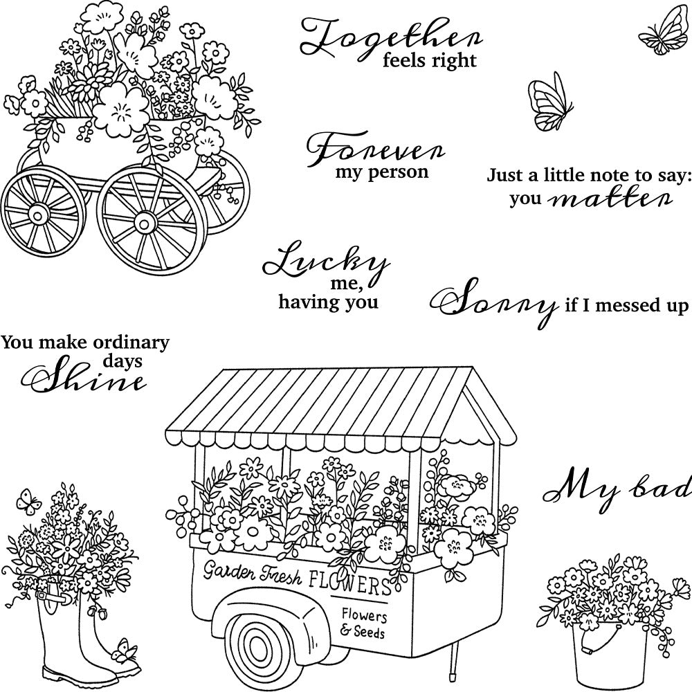 Beautiful Floats Clear Stamps