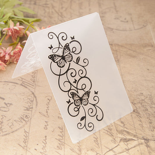 Butterfly Pattern Plastic Embossing Folder