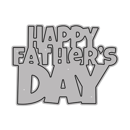 Happy Father's Day Words Cutting Dies