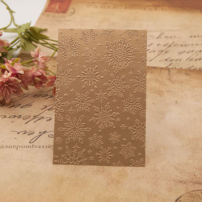 Snowflake Pattern Plastic Embossing Folder
