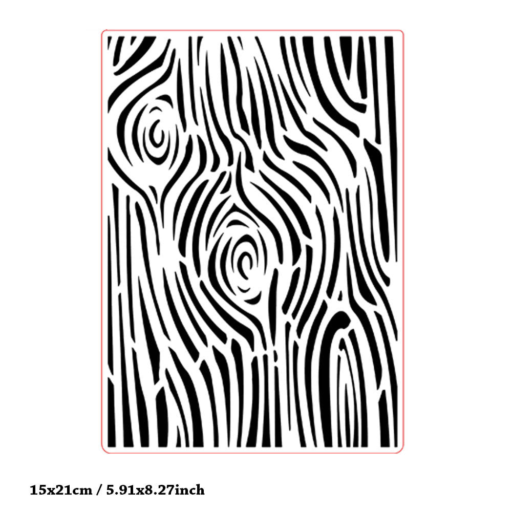 Tree Pattern Background Plastic Embossing Folder