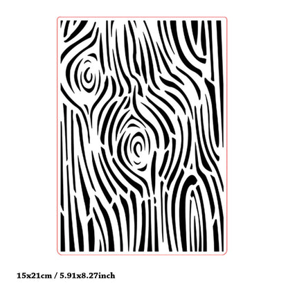 Tree Pattern Background Plastic Embossing Folder