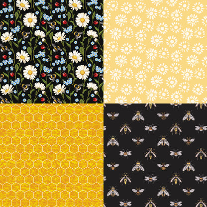 24PCS 6" Bee Honey Scrapbook Paper & Cardstock