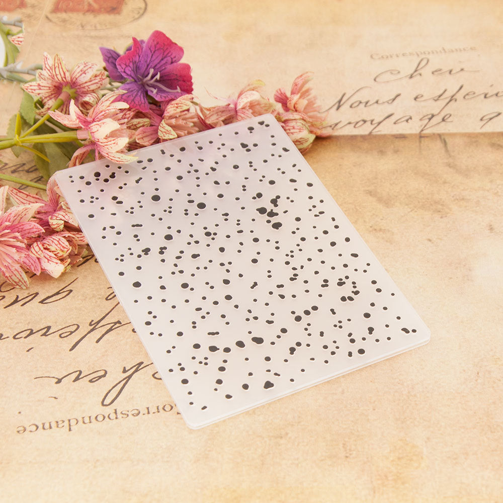 Dots Pattern Plastic Embossing Folder