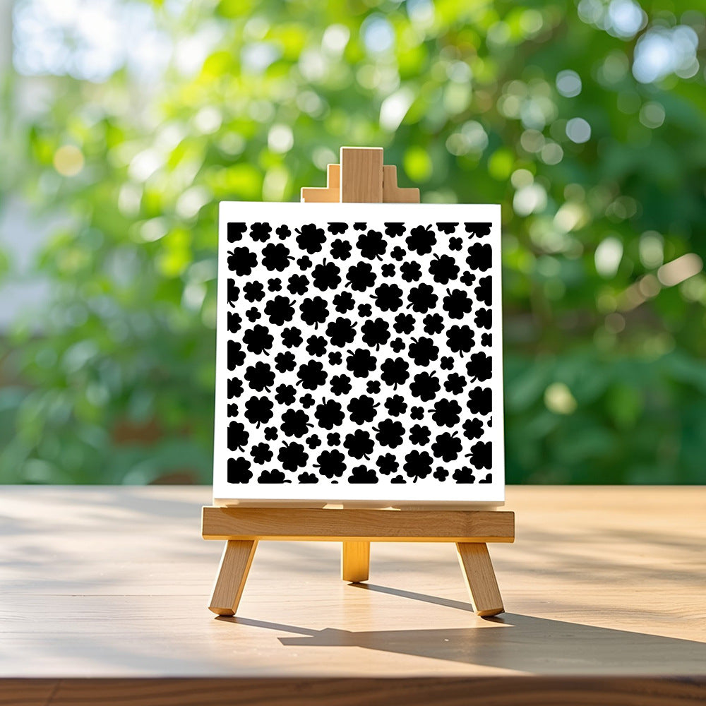 Four-Leaf Clover Pattern DIY Painting Hollow Stencil