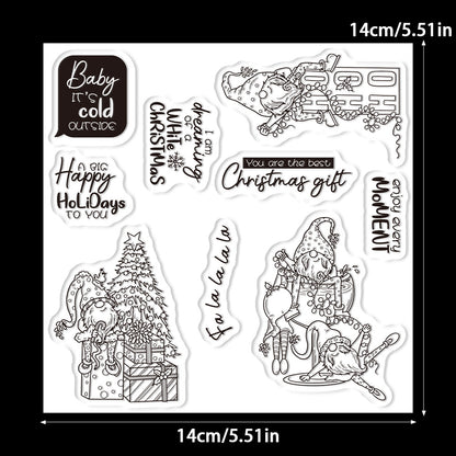 Christmas Gnomes Dies & Stamps Set