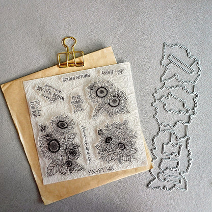 Sunflower Bee Dies & Stamps Set