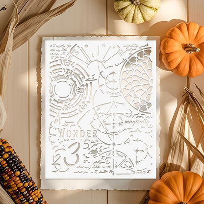 Time DIY Painting Hollow Stencil