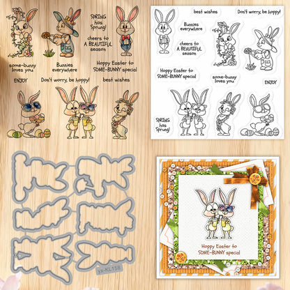 Easter Bunny Dies & Stamps Set