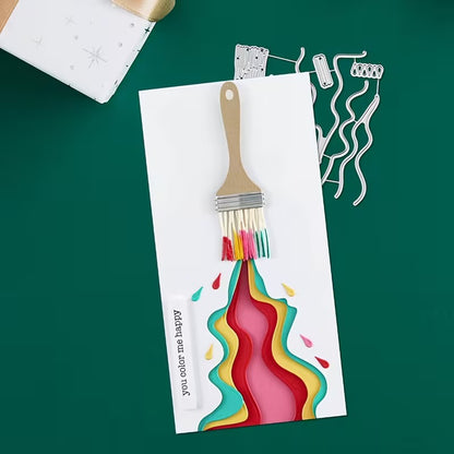 Creative Brushstrokes of Flowing Color Cutting Dies