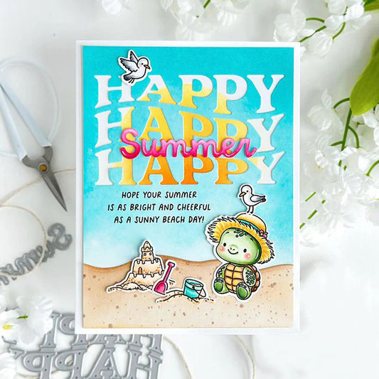 "Happy Summer" Words Metal Cutting Dies