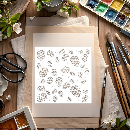 Pine Cone Pattern DIY Painting Hollow Stencil