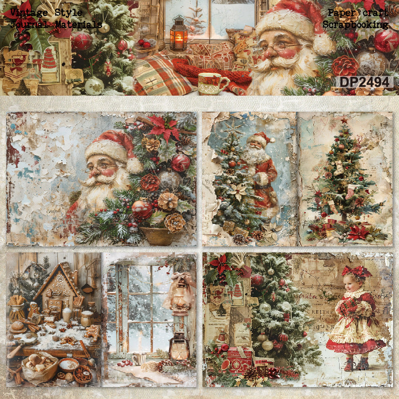 A5 Christmas Craft Journal Scrapbook Paper