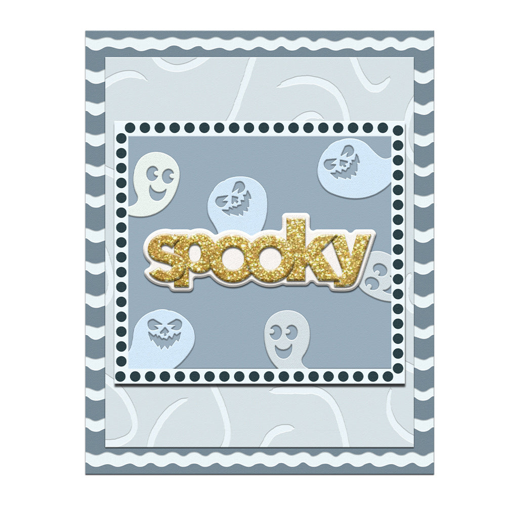 "SPOOKY" Words Metal Cutting Dies