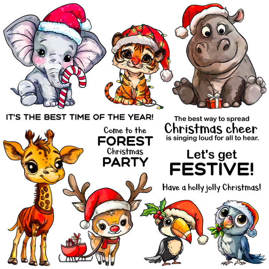 Christmas Animals Dies & Stamps Set