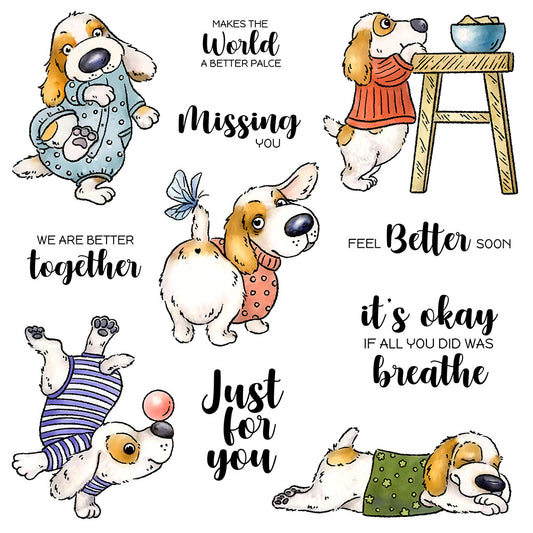 Naughty Puppy Dies & Stamps Set