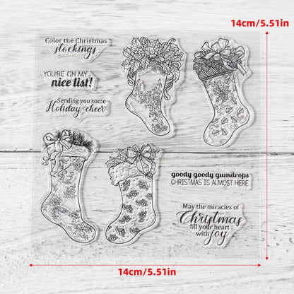 Christmas Stockings Dies & Stamps Set