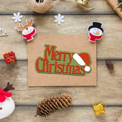 "Merry Christmas" Words Metal Cutting Dies
