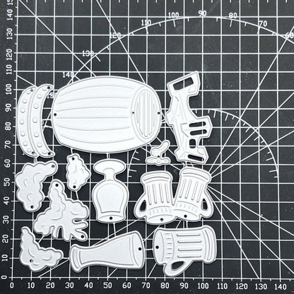 Beer Barrels and Glasses Metal Cutting Dies