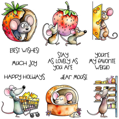 Greedy Mouse Clear Stamps