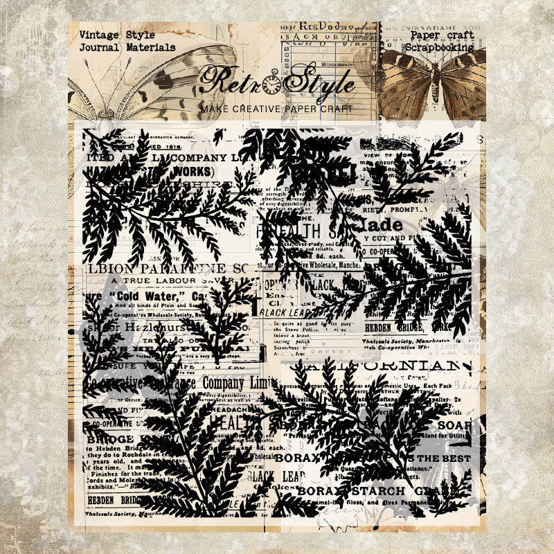 Vintage Style DIY Scrapbook Clear Stamps