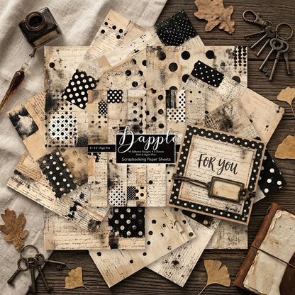 24PCS 6" Dapple Scrapbook Paper & Cardstock