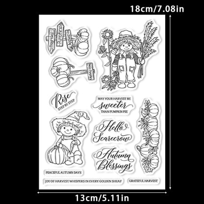 Autumn Harvest Scarecrow Dies & Stamps Set